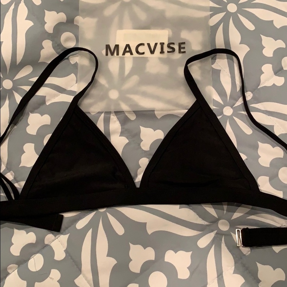 Black Triangle Bikini Top